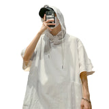 WIAOFELLAS  -  Fashion Vintage Loose Basketball Graphic Retro Washing Summer The Worm Dennis Oversized Tee T-shirts Tops Men D154