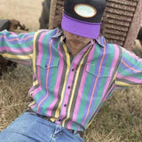 WIAOFELLAS  -  Streetwear Men's Vintage Striped Shirts Spring Casual Long Sleeve Buttoned Lapel Tops Cardigan Leisure Mens Clothes Shirt