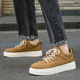 WIAOFELLAS  -  Men's Casual Shoes Slip-on Board Shoes Outdoor Breathable Canvas Shoes Flats Men Comfortable Walking Flats Slip on Shoes for Men