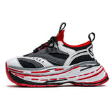WIAOFELLAS  -  Autumn Men Casual Sneakers 7cm Chunky Platform Sports Shoes Brand Tennis Running Sneakers Male Breathable Outdoor Walking Shoes