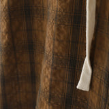 WIAOFELLAS  -  Men Plaid Shirt Hooded Short Sleeve Loose Casual Men Clothing Summer Korean Style Streetwear 2025 Male Shirts Tops S-5XL