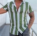 WIAOFELLAS  -  New Summer Leisure Hot Selling Print Hawaiian Short Sleeved Shirt for Men's Vacation At The Beach