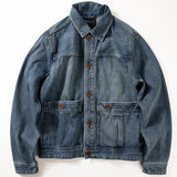 WIAOFELLAS  -  Shop Top.Classic Casual Denim Jacket.Rider Short Vintage Blue Coat.fashion Mens 100% Cotton Cloth.retro Work Wear