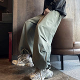 WIAOFELLAS  -  Cargo Pants Men American High Street Wide Leg Trouser Couples Loose Casual Teens Streetwear Hip Hop Simple Mopping All-match