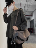 WIAOFELLAS  -  Autumn Canvas Bag Single Shoulder Bags Male Female Couple Postman Large Capacity Versatile College Student Handbag