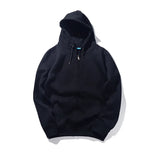 WIAOFELLAS  -  New  Plain Mens Zip Up Hoody Jacket Sweatshirt Hooded Zipper male Top Outerwear Black Gray Boutique men Free shipping
