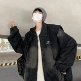 WIAOFELLAS  -  High Street Denim Jacket Trendy Brand Men Handsome High-end Jacket