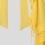 Wiaofellas  -  Men Shirt Solid Color Chiffon See Through Ruffle Irregular Shirts Men Cardigan Streetwear Sexy Fashion Party Camisa