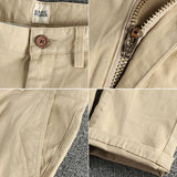 WIAOFELLAS  -  Retro trend woven cotton elastic casual pants men spring and autumn all fit small straight leg pants
