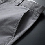 Wiaofellas  -  New Summer Cotton Solid Shorts Men High Quality Casual Social Men Shorts Work Trousers Shorts Lightweight Thin Male B50