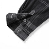 WIAOFELLAS  -  New Autumn Denim Shirt Men Long Sleeve Quality Cowboy Shirts Men's Casual Plaid Jeans Outwear Male Coat Clothing MY868