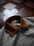 WIAOFELLAS  -  Classic Lapel Patchwork Jackets For Mens Spring Trendy Zip-up Slim Fit Outerwear Men Stylish Plaid Printed Jacket Coats