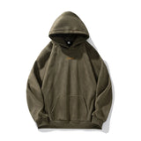 Wiaofellas  -  Brand New in Sweatshirts Couples Suede Autumn Winter Vintage Baggy Hooded Sweatshirt Man Casual Daily Oversize Man