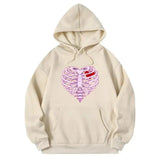 Wiaofellas  -  New Men's Pullover Hooded Print Long Sleeve Pocket Halloween Pattern Sweatshirt