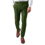 WIAOFELLAS  -  Autumn Men's Classic Plaid Suits Pants Wool Trousers Italian-style High-waist Slim Casual Fashion Straight leg Long Pant For Men