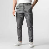 WIAOFELLAS  -  Spring Autumn New Men's Casual Elasticity Waist Pants Waterproof Solid Trousers Japanese Busines High Guality Long Pant For Male