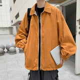 Wiaofellas  -  Both Sides Wear Men Baseball Jackets Cargo Zipper Male Loose Coat Y2K Korean Fashion Bomber Japanese Styles Students Outerwear