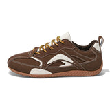 WIAOFELLAS  -  Fashion Niche Casual German Training Shoes Double Lace-up Flat Maillard College Style Flat Color Men's Shoes Four Seasons