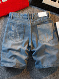 WIAOFELLAS  -  Denim Shorts for Men's Cargo Pants Large Pockets Casual Fashion Wide Short Pants Baggy Bermuda Jeans Male Jeans Pants B03