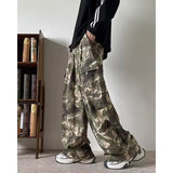 WIAOFELLAS  -  American Retro Camouflage Workwear For Mountain Climbing Men's Sweatpants Pants Wide Pants Mens Designe Tracksuits Tracksuit