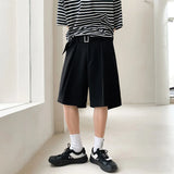Wiaofellas Summer Men's Loose High Quality Casual Male Trousers Harem Cotton Shorts Multi-pocket Black Color Suit Shorts Size S-2XL