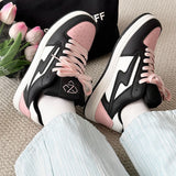 WIAOFELLAS  -  Autumn Men Casual Sneakers Lightning Skateboard Flats Shoes Street Running Outdoor Sports Tennis Shoes Lovers Walking Sneakers