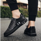 WIAOFELLAS  -  Two-color Couples Spring and Autumn Men Large Size Casual Flat Low Top Small White Shoes Student Campus Sports Shoes