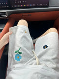 WIAOFELLAS  -  Fashion Embroidered Flower Sports Shorts Men's 2025 Summer New Trendy Couple Five-point Pants Male Handsome Stylish Short Pants