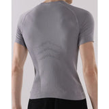 Wiaofellas  -  Men's Fitness Short Sleeve T-Shirt Summer Running Quick Dry Breathable Knit Tee Men Sports Skinny T-shirt Outdoor