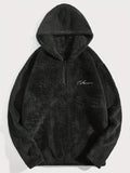 WIAOFELLAS  -  Winter Hoodie for Men Autumn and Winter Furry Hoodie for Comfortable Warm Men's Clothing Casual Top