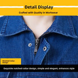Wiaofellas  -  Thickened Denim Workwear for Men Spring Autumn  Welding Labor Protection Suit Resistant to Heat And Wear in Factory