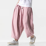 WIAOFELLAS  -  Spring Summer Men's Harem Pants Harajuku Casual Trousers Man Jogger Sweatpants Streetwear Solid Hip Hop Loose Ankle Length Pants