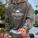 WIAOFELLAS  -  Men's Vintage Oversized California Print Sweatshirt | Retro Graphic Pullover | Soft Cotton Streetwear | Unisex Loose Fit