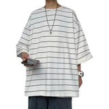 WIAOFELLAS  -  Half Sleeve T-shirt Men Short Sleeve Trend Summer New Street Loose Oversized T-shirt Men Clothing Graphic T Shirts