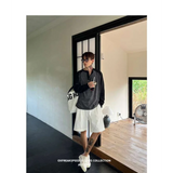 WIAOFELLAS  -  Men Color Block Raglan Sleeve Striped Long Sleeve T-Shirt Loose Fit Casual Top