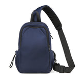 WIAOFELLAS  -  Fashionable And Cool Men's Crossbody Bag Lightweight Senior Waterproof Fabric Small Chest Bag Casual   Simplicity Shoulder Bag