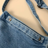 WIAOFELLAS  -  Personality washed denim bag men's new shoulder bag simple Joker Messenger bag fashion sports mobile phone bag