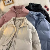 Wiaofellas  -  Winter Cotton Padded Coat New Men's Thickened Warm Puffer Jacket Sporty Casual Trendy Brand Cool Jacket