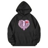 Wiaofellas  -  New Men's Pullover Hooded Print Long Sleeve Pocket Halloween Pattern Sweatshirt