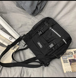 WIAOFELLAS  -  NEW Real Photo Canvas Bag Cute Joker Girl Shoulder Bag Student Class Forest Postman Bag Messenger Bag