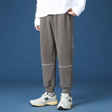 Wiaofellas  -  Casual Men's Autumn Winter Loose Fit Youthful Sle Sports Trendy Long Pants Cuffed Sweatpants Korean Version Teenager Brand