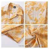 Wiaofellas  -  Short-sleeved Floral Shirt Men's High-end Niche Design Trendy Brand Thin