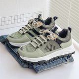 WIAOFELLAS  -  Men Casual Sneakers Platform Running Sports Shoes Fashion Male Lace Up Chunky Tennis Walking Sneakers Comfortable Outdoor Shoes