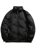 Wiaofellas  -  Winter American Fashion Vintage Parkas Jackets For Men Outdoor Windbreaker Y2K Casual Padding Coats Loose Embroidery Down Jacket