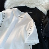 WIAOFELLAS  -  Summer New Arrival T-shirt Short-sleeved Men's Clothing Slim Round Neck Bottoming T Shirt Trendy Casual Solid Color T Shirts Men