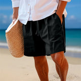 WIAOFELLAS  -  Men s Swim Shorts Quick Dry Beach Trunks with Mesh Lining Adjustable Drawstring Waistband for Summer Swimwear