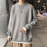 WIAOFELLAS  -  Mens Sweaters Fashion Casual Loose O Neck Oversize Harajuku Streetwear Knitwear Outwear