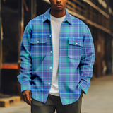 WIAOFELLAS  -  Cool Men's Jacket Red Long Sleeve Turn-down Collar Coat Casual
