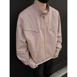 WIAOFELLAS  -  Spring Short Jacket Men Fashion Casual Baseball Jacket Men Streetwear Korean Loose Bomber Jacket Mens Motorcycle Jackets Coat