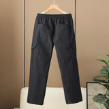 Wiaofellas  -  Summer Waterproof Hiking Cargo Pants Men Work Sweatpants Straight Joggers Sports Streetwear Loose Drawstring Pants Men Trousers